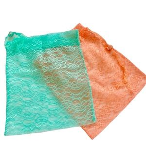 Lace lingerie/packing bags NWOT